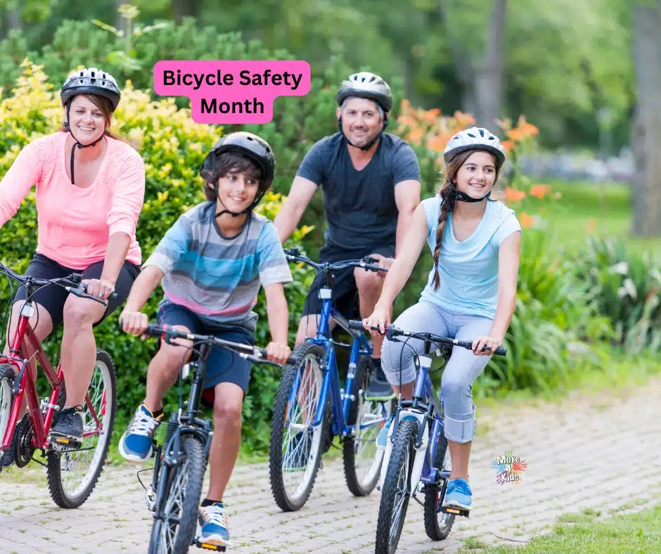 Bicycle Safety Month - family biking