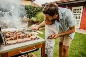 Grilling with Dad on Father's Day