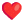 emoji of a heart indicating love and affection